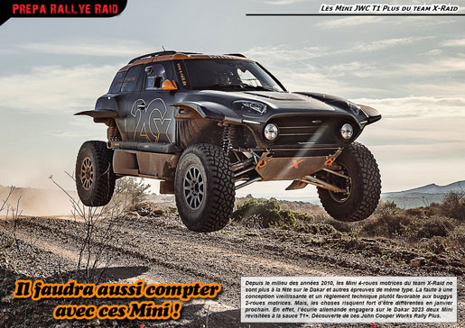 Les Mini JWC T1 Plus du team X-Raid
