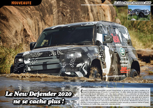 Le Land Rover New Defender 2020