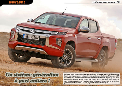 L'essai du Nouveau Mitsubishi L200 2020