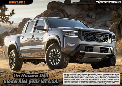 Le Nissan Frontier 2022