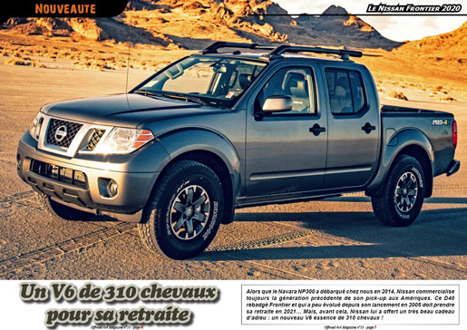 Le Nissan Frontier 2020