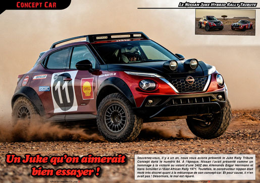 Le Nissan Juke Hybrid Rally Tribute