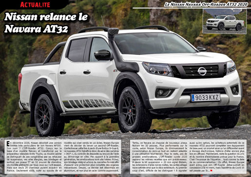 Le Nissan Navara Off-Roader AT32 2020