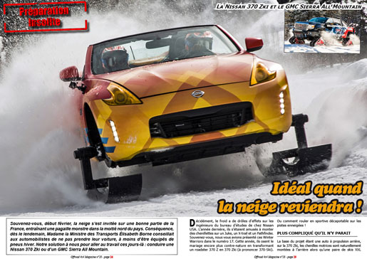 Nissan 370 Zki et GMC Sierra All Mountain