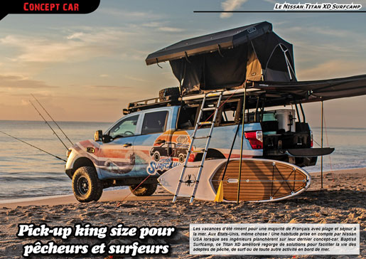 Le Nissan Titan XD Surfcamp