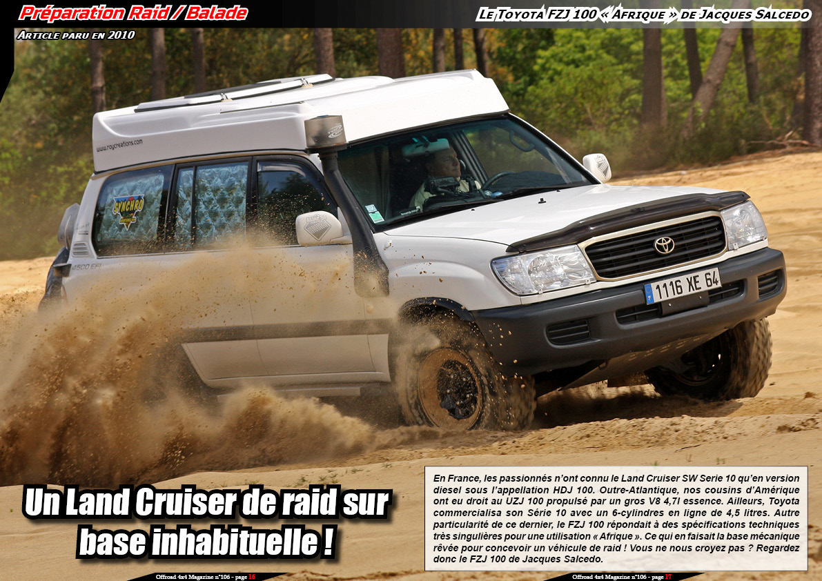 Le Toyota FZJ 100 Â«Â AfriqueÂ Â» de Jacques Salcedo
