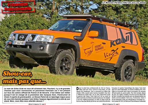 Le Nissan Patrol Y61 de Gilles Grab