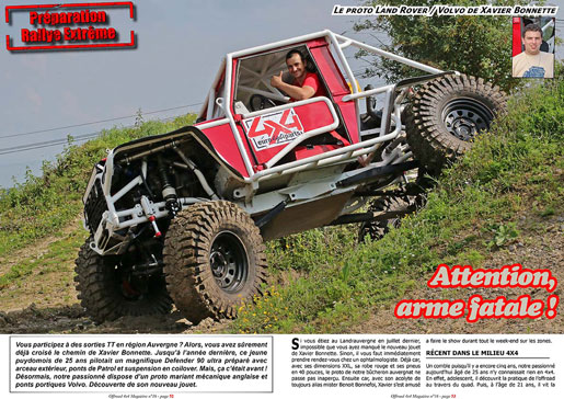 Le proto LR / Volvo de Xavier Bonnette