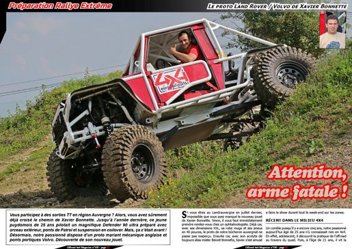 Le proto Land Rover / Volvo de Xavier Bonnette