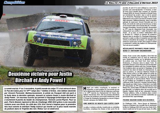Le Rallye TT des 7 Vallées d'Artois 2023