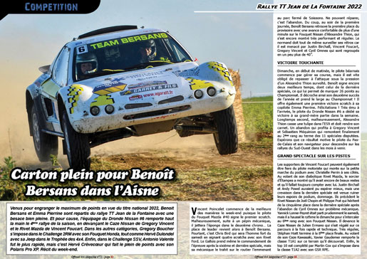 Le Rallye TT Jean de La Fontaine 2022