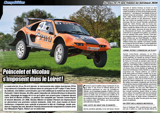 Le  rallye TT des Terres du Gâtinais 2026