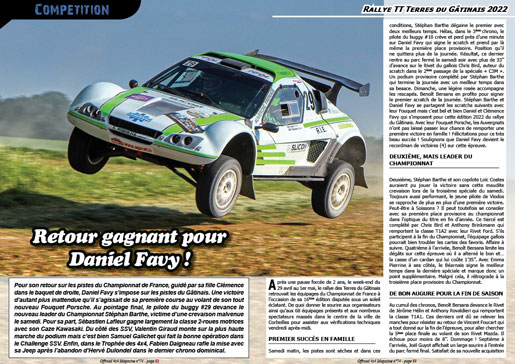Le Rallye TT Terres du Gâtinais 2022