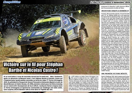 Le Rallye TT Terres d'Armagnac 2024