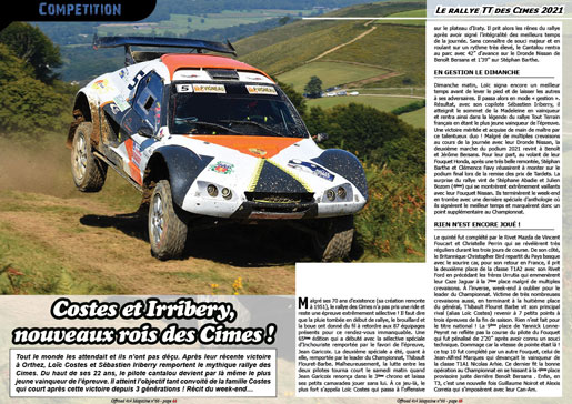 Le rallye TT des Cimes 2021