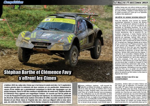 Le Rallye TT des Cimes 2023