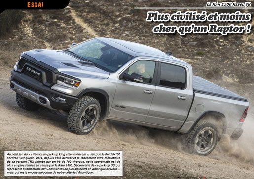 Essai du Ram 1500 Rebel V8