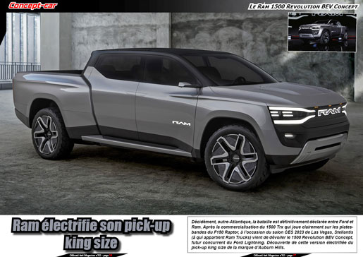 Le Ram 1500 Revolution BEV Concept