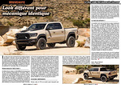 Le Ram 1500 TRX Sandblast Edition