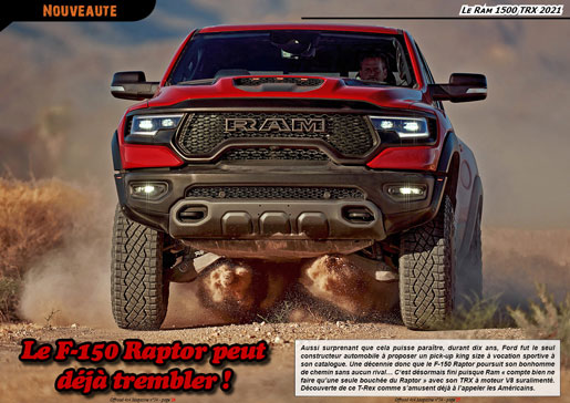 Le Ram 1500 TRX 2021