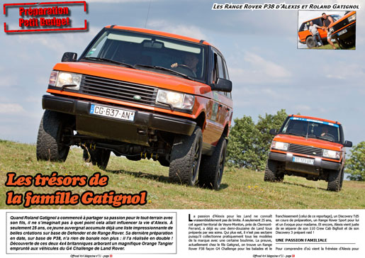 Les Range Rover P38 de la famille Gatignol