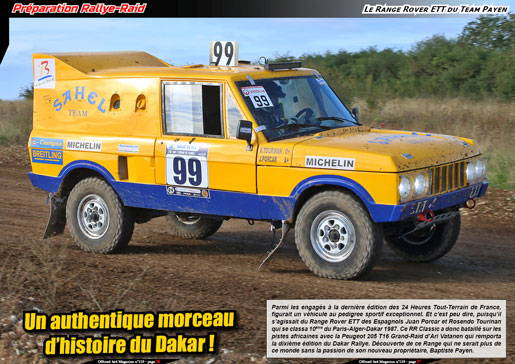 Le Range Rover ETT du Team Payen