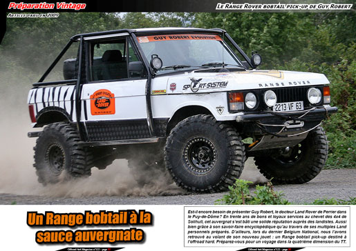 Le Range Rover bobtail pick-up de Guy Robert