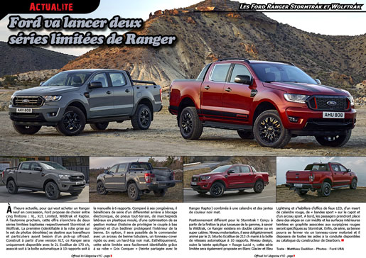 Les Ford Ranger Stormtrak et Wolftrak