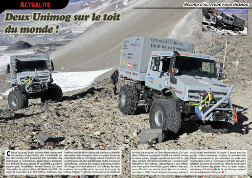 Le record d'altitude pour Unimog