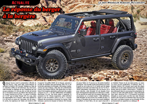 La Jeep Wrangler Rubicon 392 Concept
