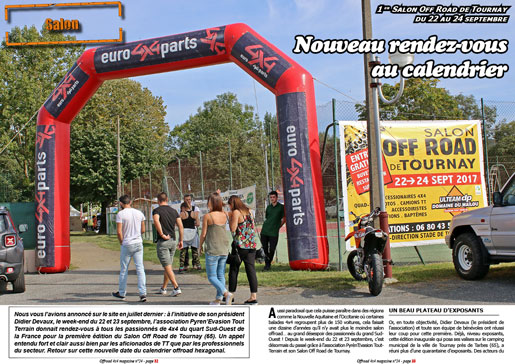Le Salon Off Road de Tournay 2017