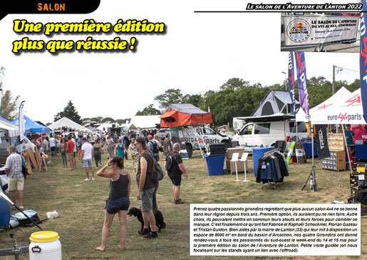 La visite du salon de l'Aventure de Lanton 2022