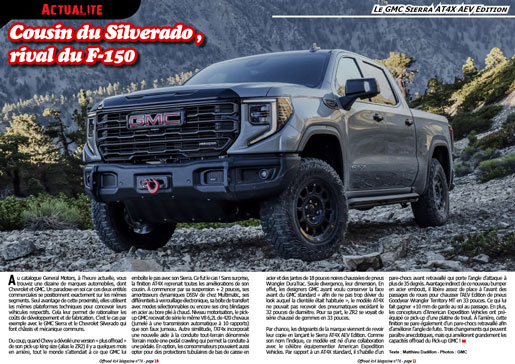 Le GMC Sierra AT4X AEV Edition