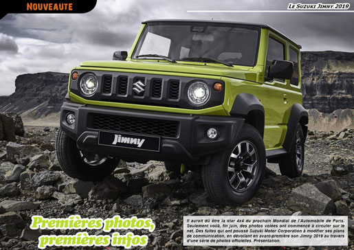 Le suzuki Jimny 2019