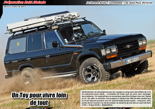 Le Toyota HJ 61 « autonomie » de Jean-Paul Dutoyer
