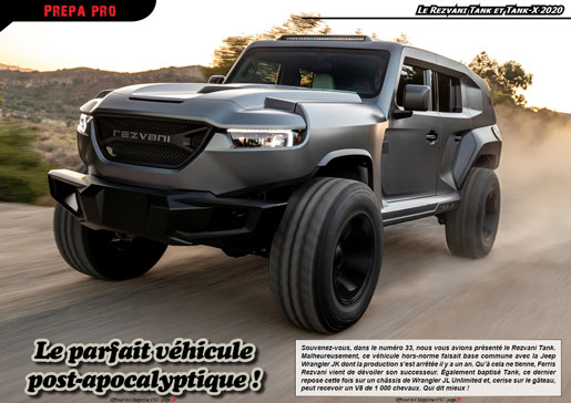 Le Rezvani Tank et Tank-X 2020