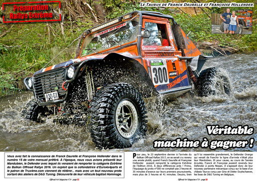 Le Taurus Hommage du team Euro4x4parts