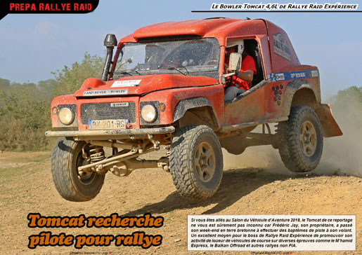 Le Tomcat V8 4,6L de Rallye Raid Expérience