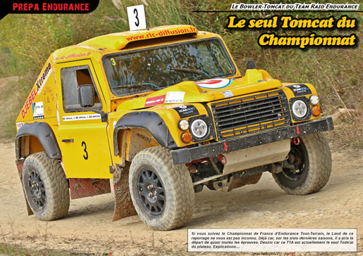 Le Bowler Tomcat du Team Raid Endurance