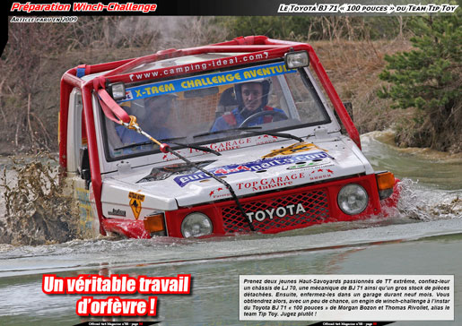 Le Toyota BJ 71 « 100 pouces » du Team Tip Toy