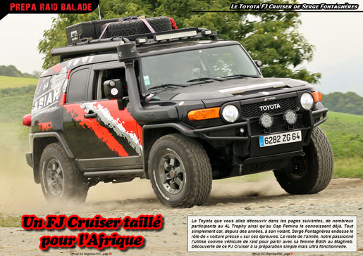 Le Toyota FJ Cruiser de Serge Fontagnères