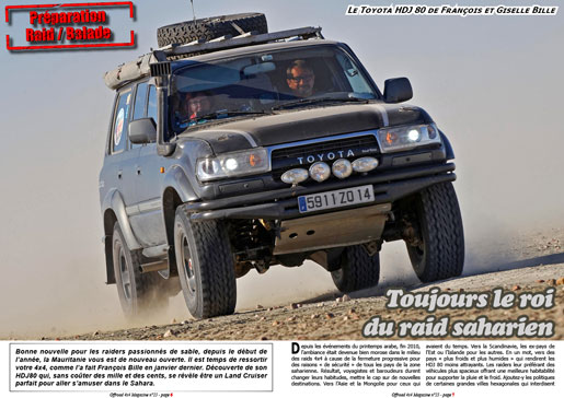 Le Toyota HDJ 80 de François et Giselle Bille