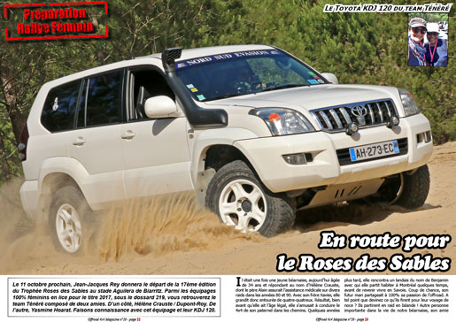 Le Toyota KDJ 120 du team Ténèrée