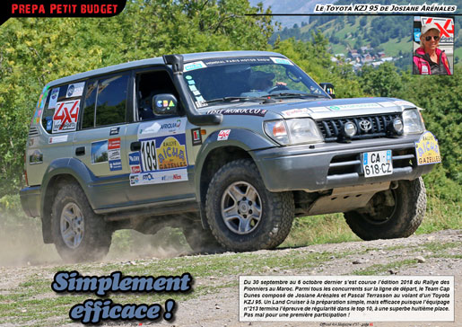Le Toyota KZJ 95 de Josiane Arénales