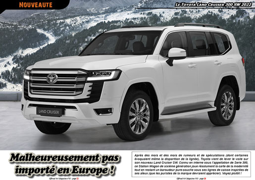 Le Toyota Land Cruiser 300 SW 2022