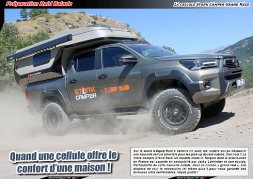 La cellule Stork Camper Grand Raid