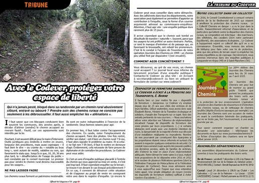 La tribune du Codever - novembre 2018