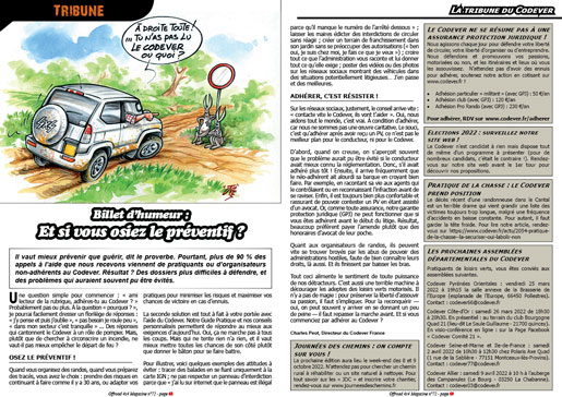 La tribune du Codever - mars 2022