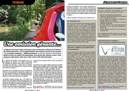 La tribune du Codever - septembre 2019