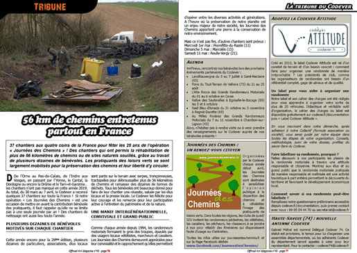 La tribune du Codever - avril 2019